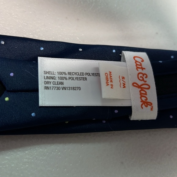 Cat & Jack Boys Blue Polka Dot Tie Size S/M - Picture 8 of 9